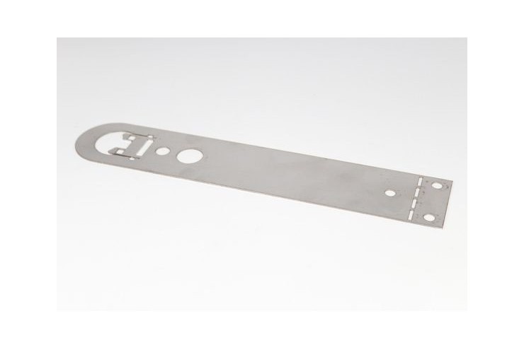 Support inox pour tube LED écartement de 20cm - L'unité
