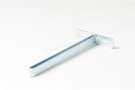 Support sur platine pour tube vertical acier zingué lg 300 mm