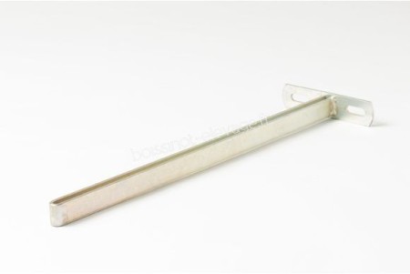Support sur platine pour tube vertical acier zingué lg 500 mm