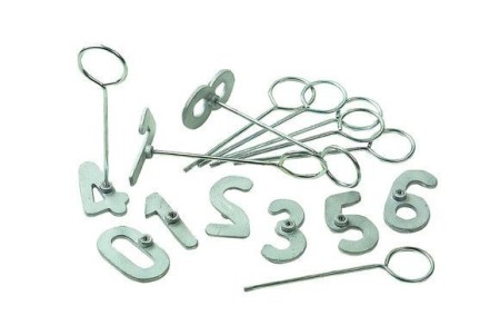 Série de numéros à marquer de 0 à 9 - 10 cm