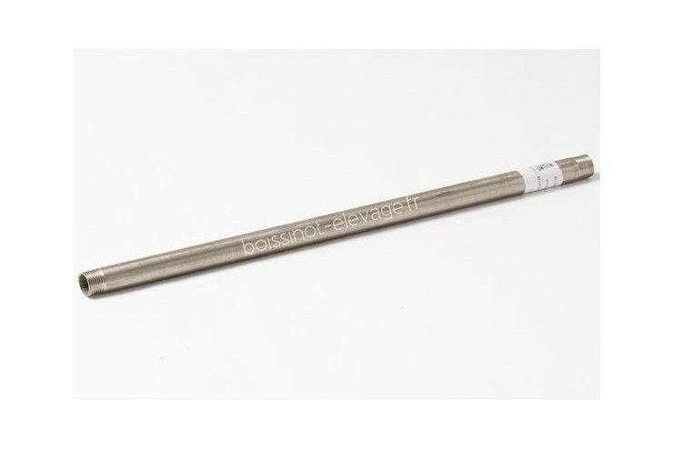 Tuyau inox L : 50 cm R.1/2" mâle/mâle