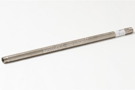 Tuyau inox L : 50 cm R.1/2" mâle/mâle