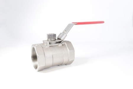 Vanne monobloc passage réduit F/F inox 316 gaz 1"1/2