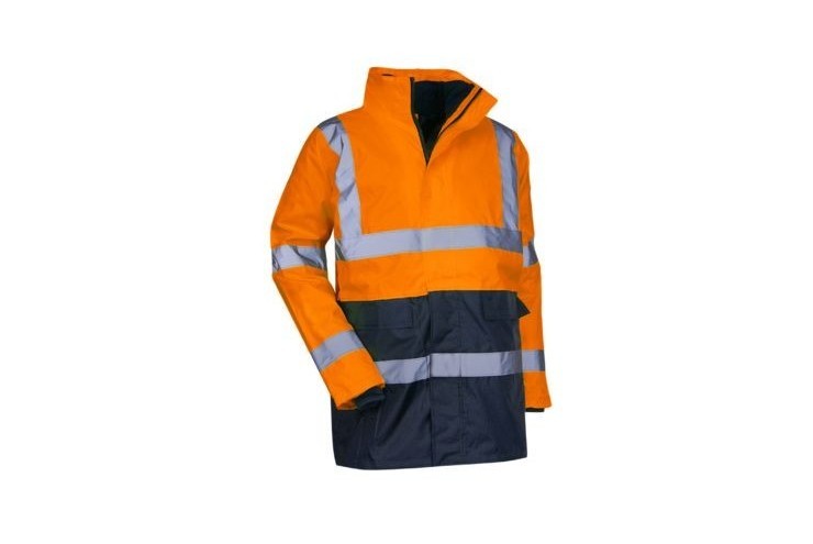 Parka Prévention 4 en 1 orange fluo