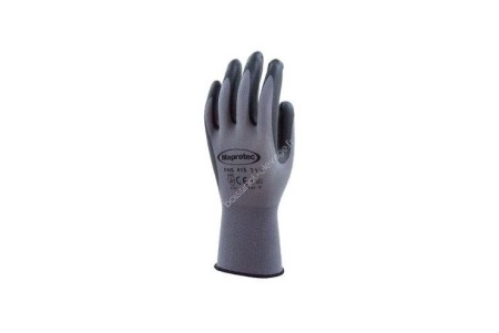 Gants polyamide gris enduit mousse