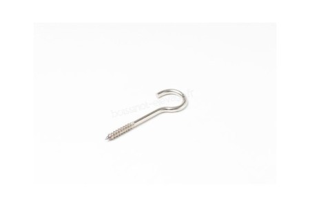Crochet vis bois inox