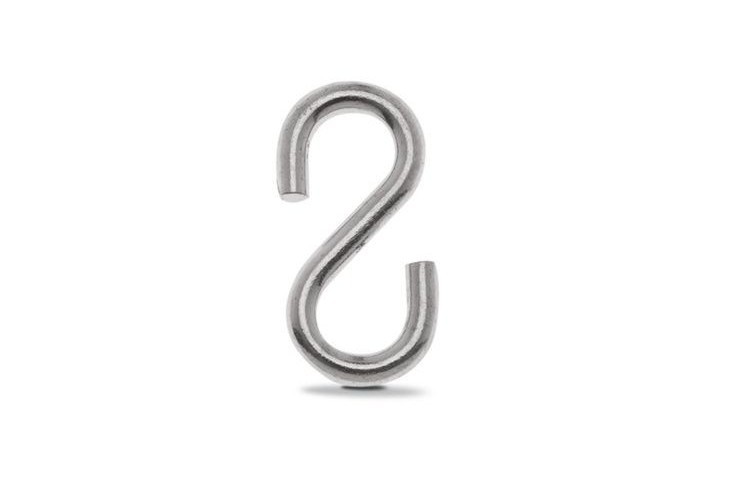 Crochet "S" ouvert zingué