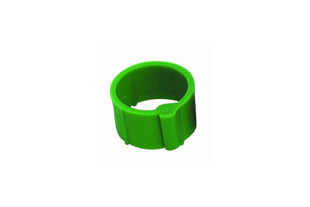Bague verte à clips 16 mm par 100