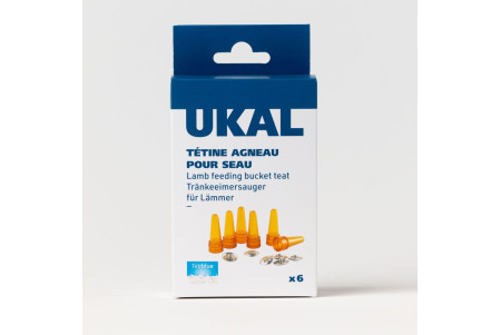 Tétines agneau en caoutchouc naturel par 6