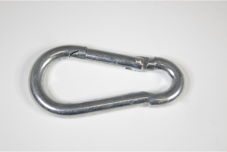 Mousqueton pompier zingué