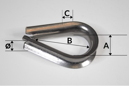 Cosse-coeur inox 316