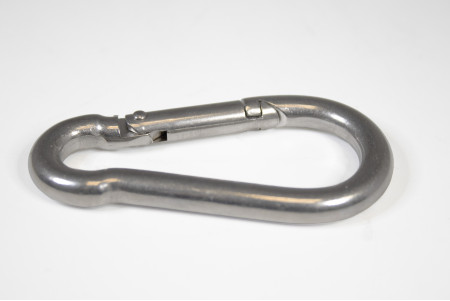 Mousqueton inox AISI 316 Ø10 - L'unité