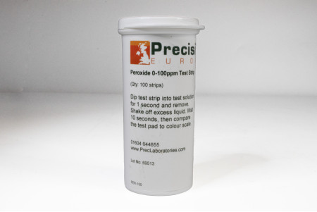 Tube 100 bandelettes pour péroxyde
