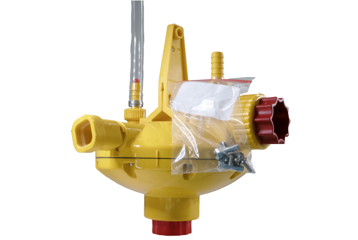 Réducteur de pression E-FLUSH 1 sortie - tube de 45 et support