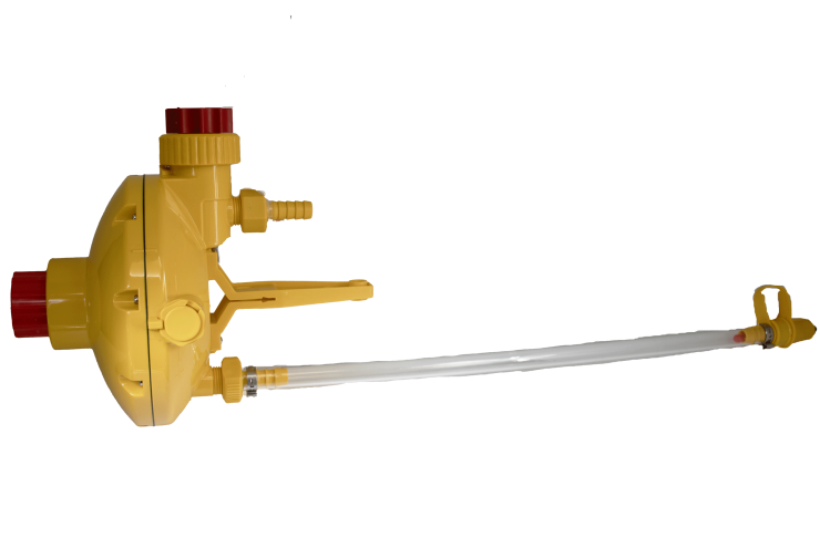 Réducteur de pression E-FLUSH 1 sortie - tube de 45 et support