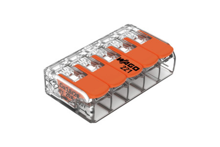 Wago Borne Levier 5 X 0.2 A 4mm² 221415 (25)