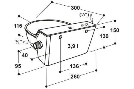 Abreuvoir modèle 130P cuve synthétique