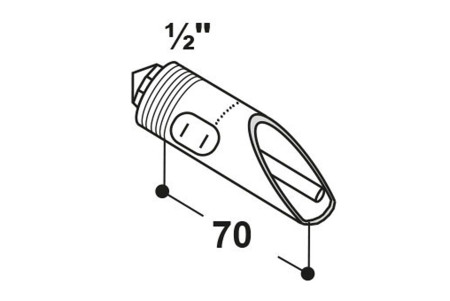 Tétine inox porcelet NM