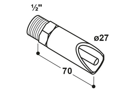 Tétine inox pour porc et truie mod. 306