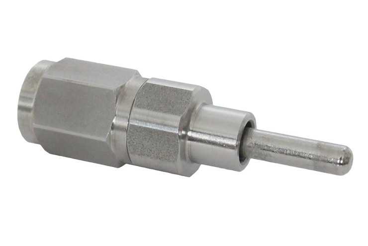 Valve tube inox sans vis régl.