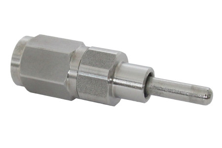 Valve tube inox sans vis régl.