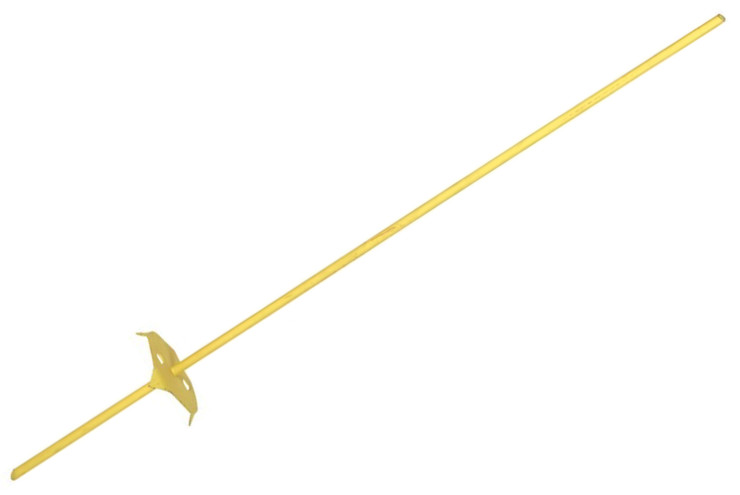 Piquet clôture fer jaune 1M20