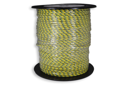 Tresse KEVLAR couvert. poly. réf 781 - 4mm rupture 750 kgs - le mètre