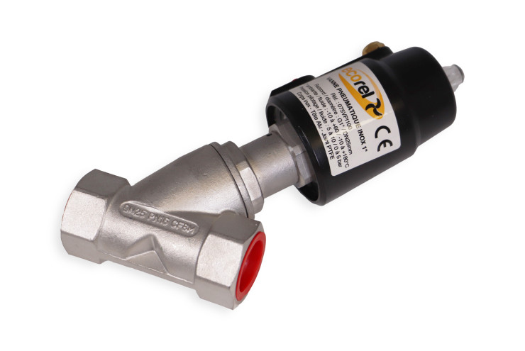 Vanne pneumatique inox 1" NF