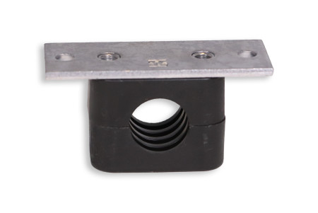 Fixation du réseau en flexible (collier anti-vibration)