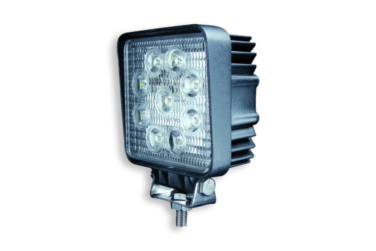 Projecteur de travail rect. faisceau conc LED 9x3W