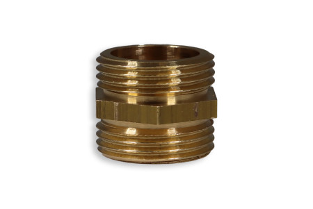 Mamelon laiton double mâle égal 1"