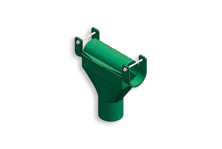 Piquage plastique dia 60 + vanne/desc dia 80