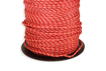 Tresse 16 fuseaux Sirocco réf 781 - 4mm rupture 750 kgs - le mètre