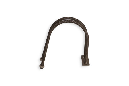 Collier bridage 90/20x27 + 2 écrous M8