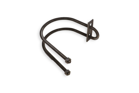 Collier bridage 90/20x27 + 2 écrous M8