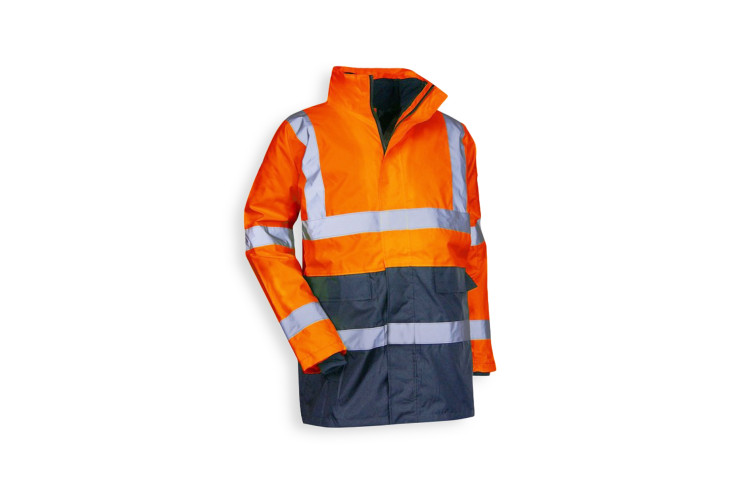 Parka Prévention 4 en 1 orange fluo