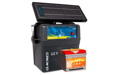 Électrificateur autonome solaire Secur 7.2W + accumulateur 50Ah