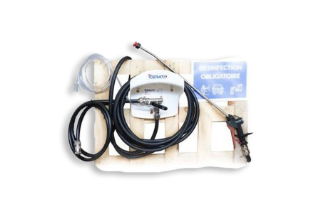 Kit de pulvérisation prêt à poser pour la désinfection manuelle