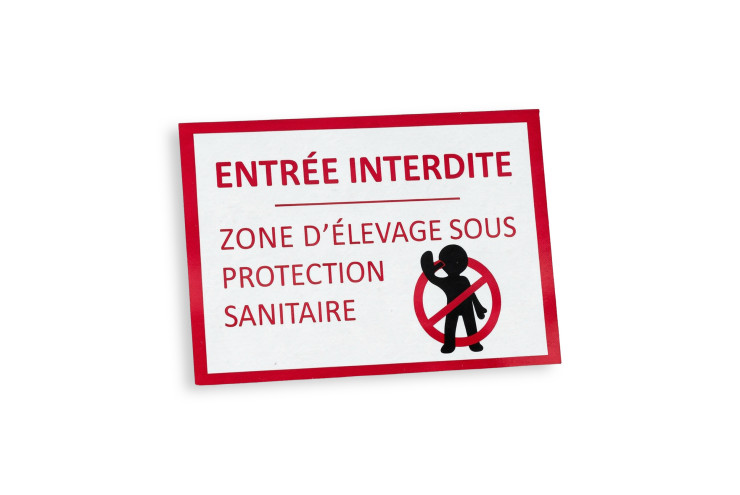Panneau de signalisation entrée interdite (21 x 29.7)