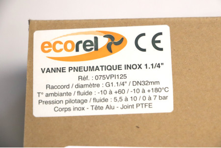 Vanne pneumatique inox 1"1/4