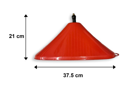 Cloche rouge de désherbage