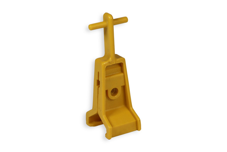 Clip PVC jaune pour système-anti-perchage