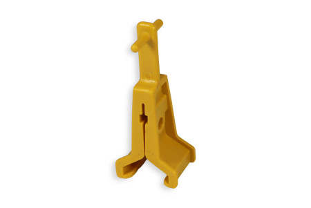 Clip PVC jaune pour système-anti-perchage
