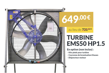 Turbine de brassage EMS50 hp1.5