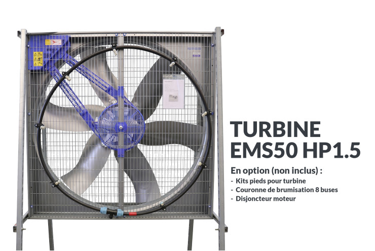 Turbine de brassage EMS50 hp1.5