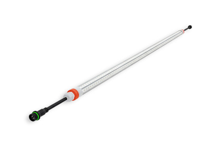 Tube LED régulable 4000K - 18W - 120cm - optique clair 2 entrées connecteur SQC 350cm de câble