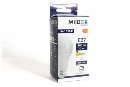 Ampoule LED 230V 8,5W dimmable 2700K
