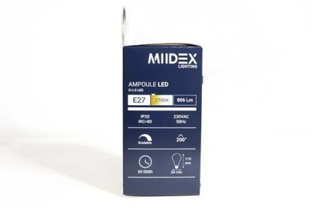 Ampoule LED 230V 8,5W dimmable 2700K