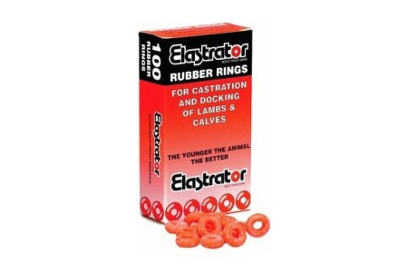 Anneau de gomme Elastrator - boîte de 100