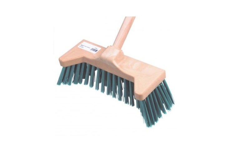 Balai canto. vert a déchets 55cm - sans manche
